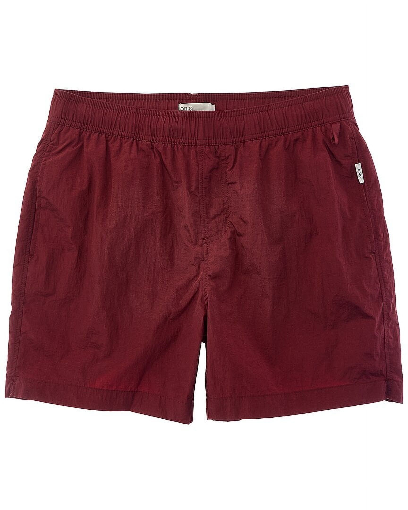 Onia mens Crinkle Swim Trunk, XL, Red